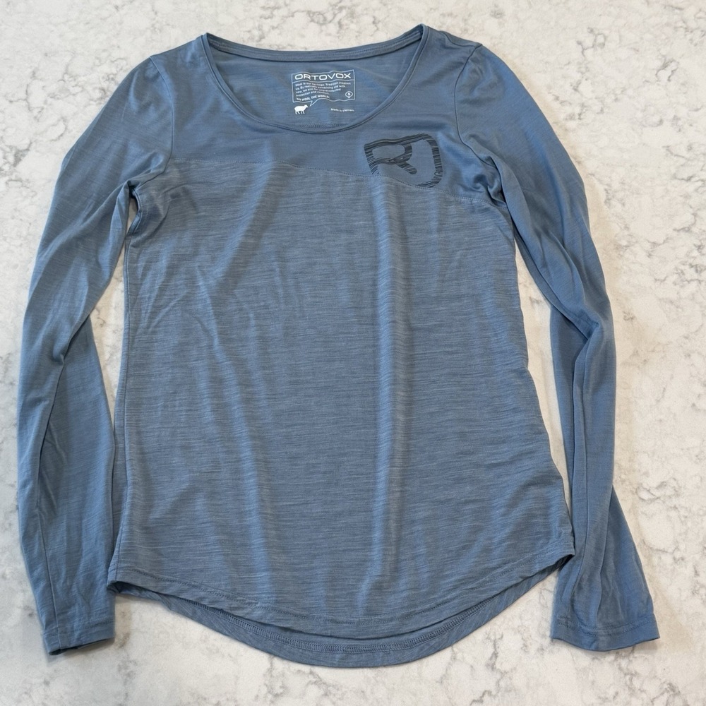 ORTOVOX Women's 150 Blue Cool Logo Long Sleeve